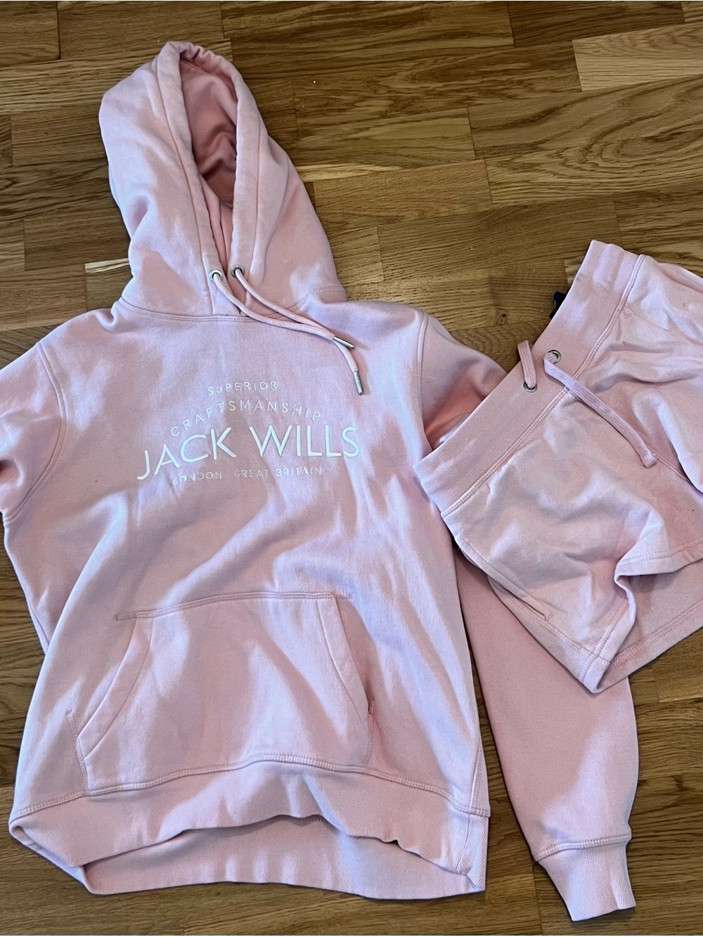 Jack Wills Pale Pink Hoodie & Jogger Set